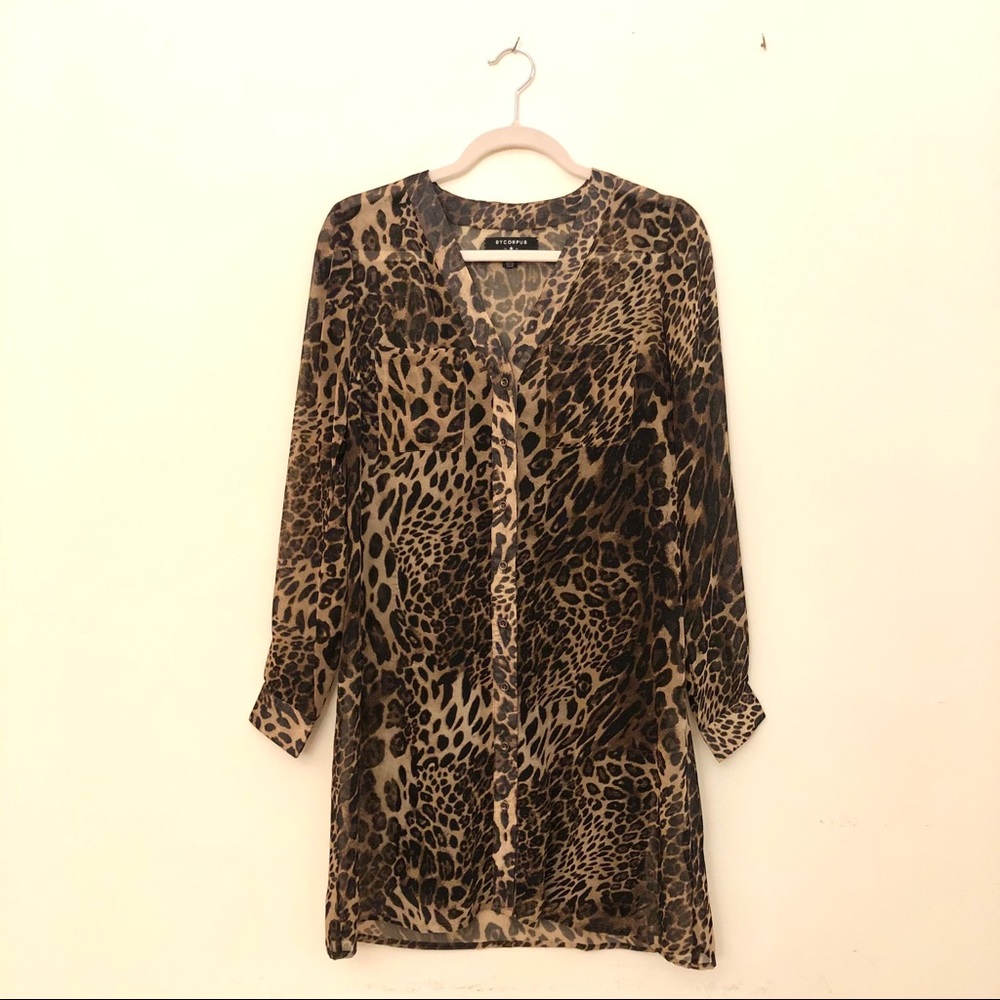 Urban Outfitters Bycorpus Leopard Print Dress